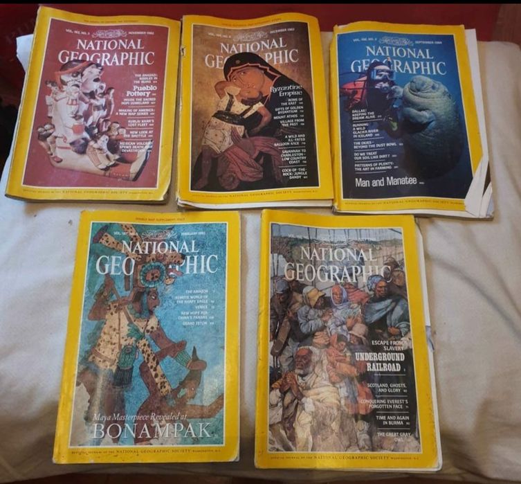 Revistas Antigas da National Geographic