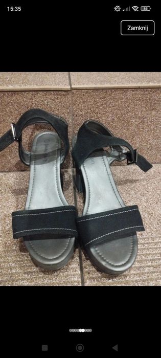 Buty czarne na słupku/obcasie Graceland 41