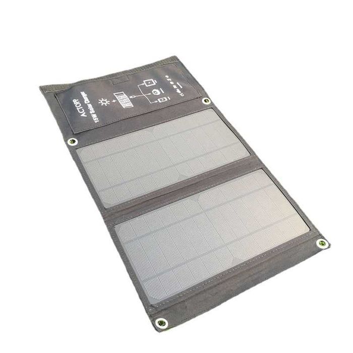 Painel solar portatil dobravel 15w 2 entradas usb carregador telemovel