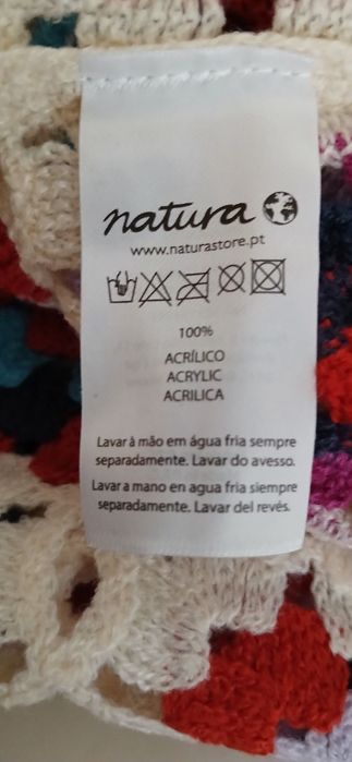 Casaco de crochet Natura, com etiqueta