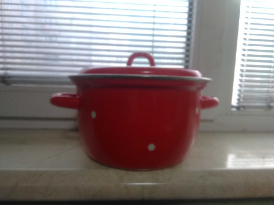 Каструля эмалированная на 3л. толстостенная, СССР