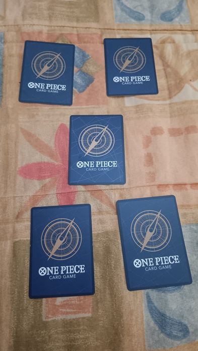 5 cartas One Piece TCG Card Game