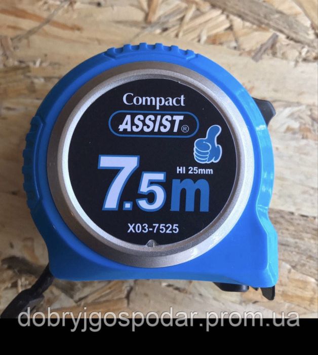 Рулетка  премиум класса Compact ASSIST. Ударостійка.