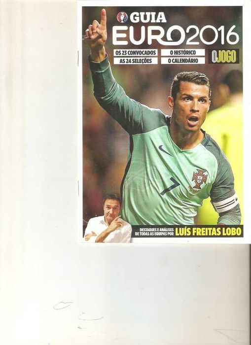 Cristiano Ronaldo 2016 na capa do guia do euro