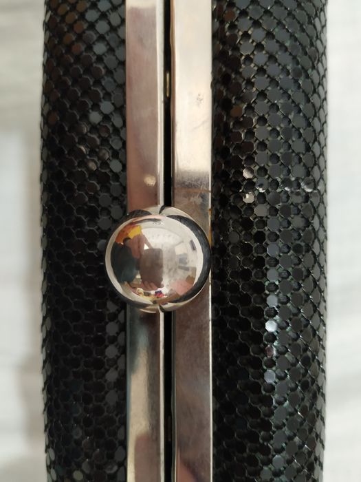 Torebka czarna metalowa koronka  Top Secret