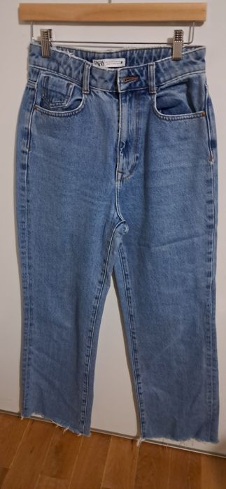 Jeans de cintura subida, 36, Zara