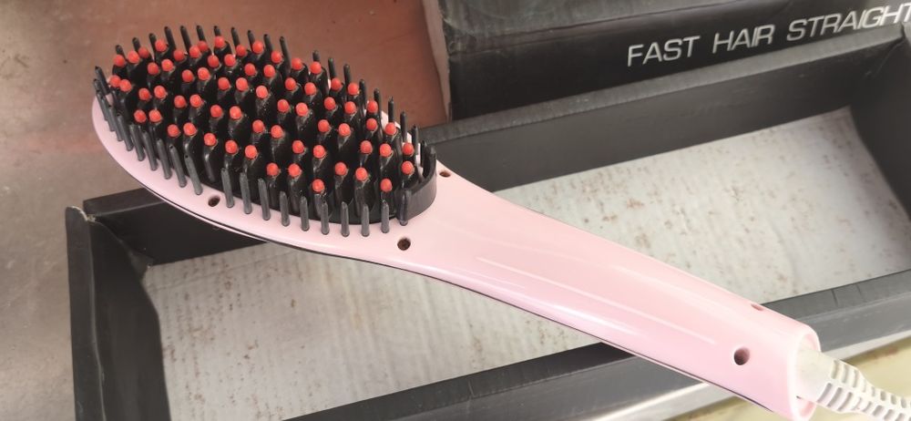 Escova de esticar cabelo