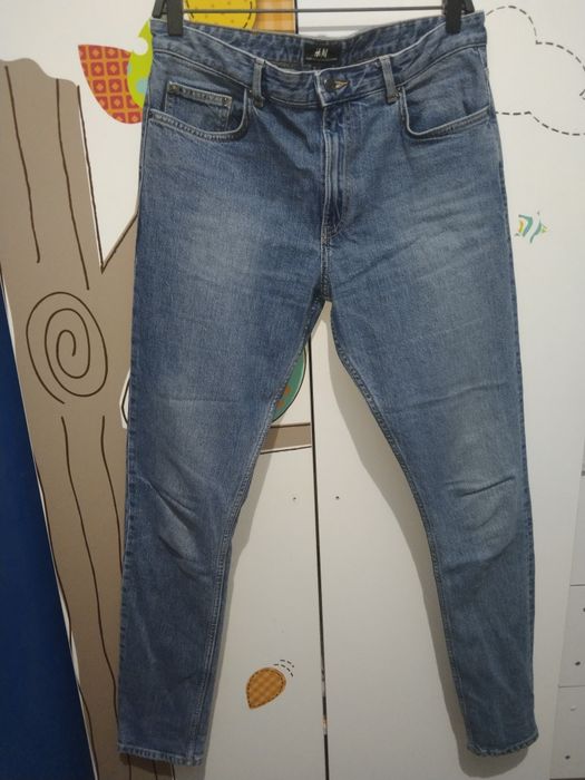 Spodnie dżinsowe z wysokim stanem H&M