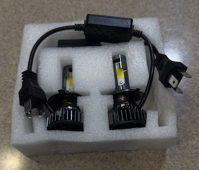 Led лампочки H7 H4 Canbus 5000K лед лампи вентілятор охолодження Н7