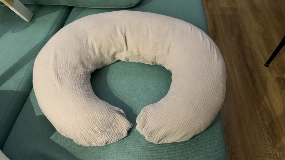 Rogal Poduszka do Karmienia Muślin Szara