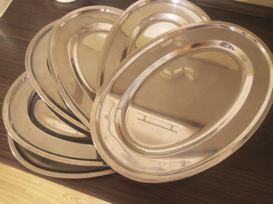 Patera owalna nierdzewna 6szt.