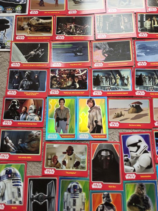 38 kart star wars, karty gwiezdne wojny