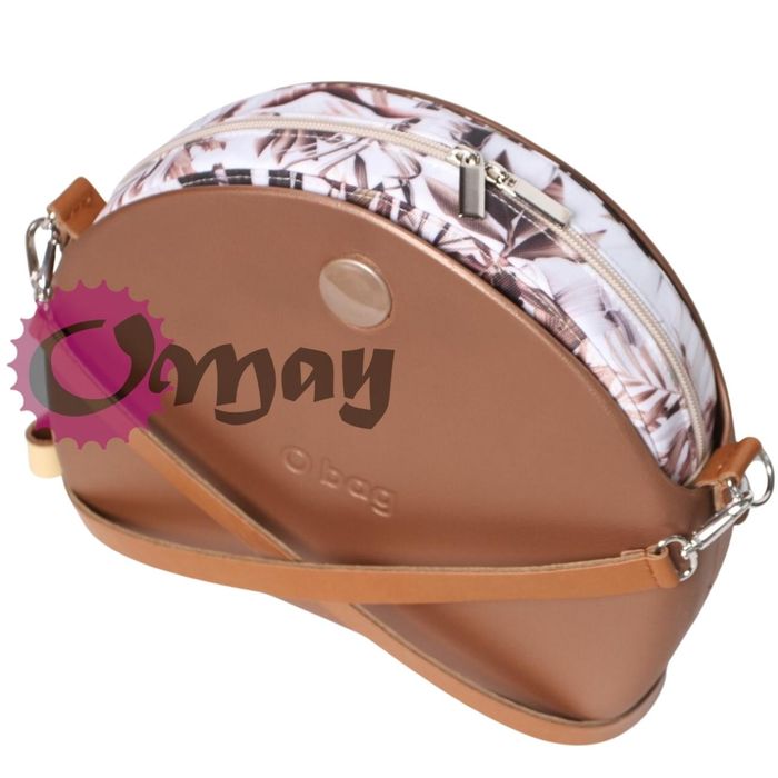 organizer do OBAG MOON LIGHT kwiaty beż hummus 2 kieszenie OMAY