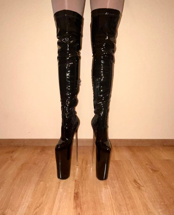 6/ OD RĘKI 39 !! 30 cm !! Buty metal heel kozaki !! 30 cm !! kozaczki