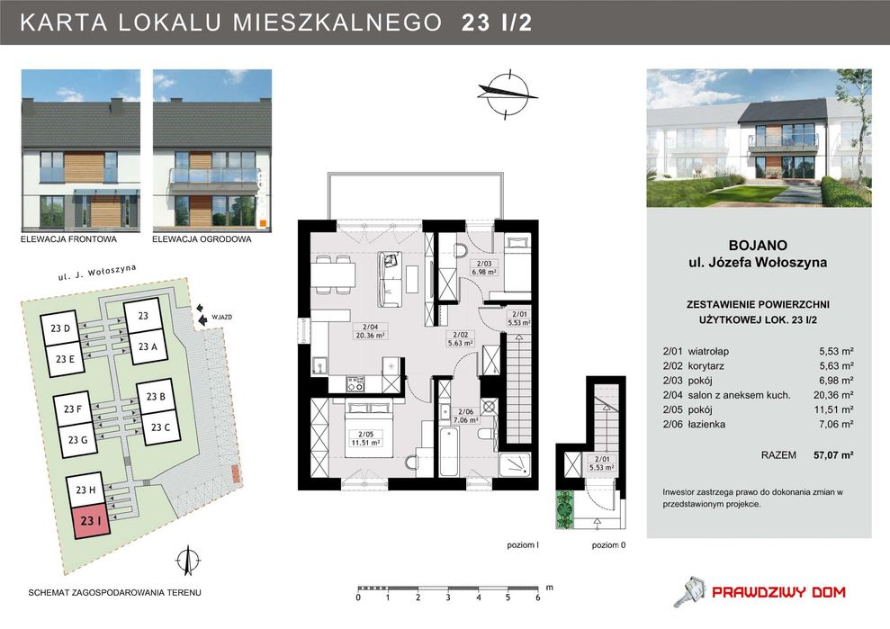 Bezczynszowe, wykończone mieszkanie w Bojanie+ 3 miejsca postojowe w cenie