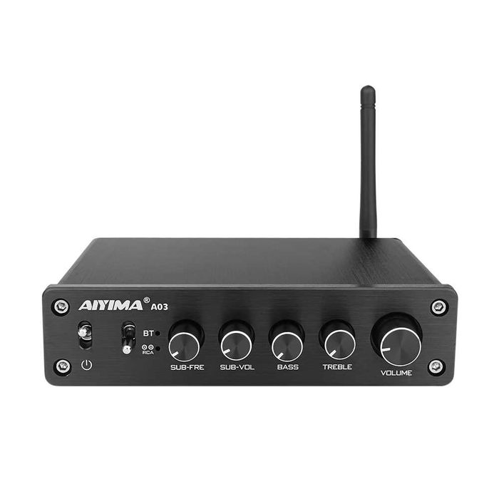 Hi-Fi підсилювач з Bluetooth AIYIMA A03 - 2.1 з блоком живлення 24V4A