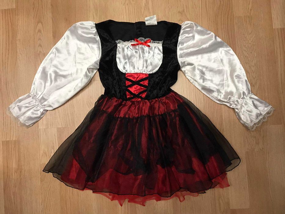 Платье Красная шапочка нарядное праздник карнавал р.30/32 детское