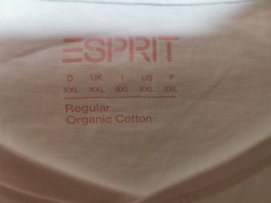Esprit: Чоловіча футболка henley з довгим рукавом 100% cotton