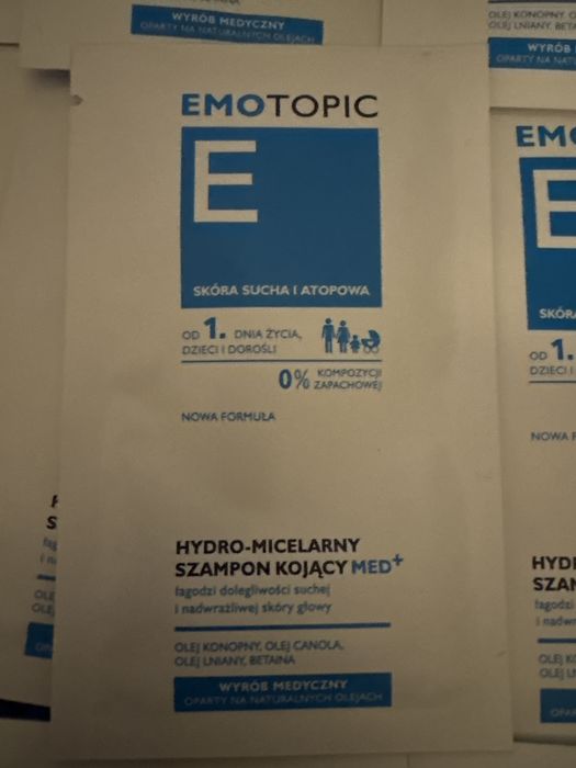 21 saszetek emotopic szampon hydro-micelarny kojący
