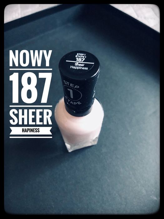 0201. Nowy lakier Sally Hansen 187 Sheer Happiness