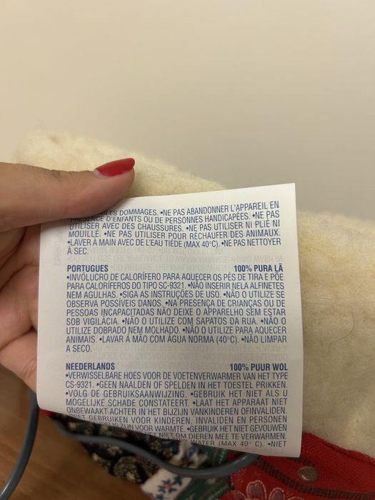Aquecedor de pés eletrico novo