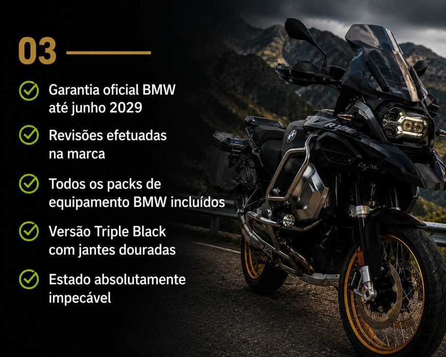 BMW GS Adventure Triple Black 2024 - 7800km