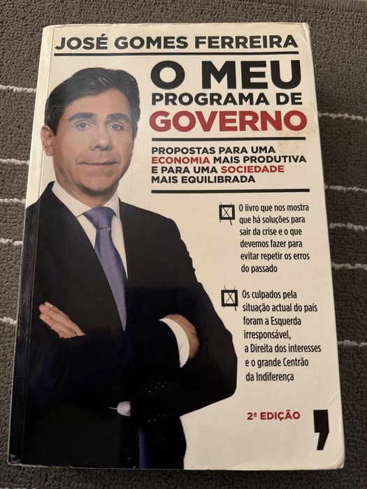 Livro  O Meu Programa de Governo