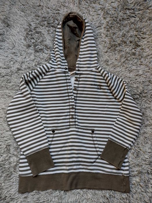 bluza w paski z kapturem 42