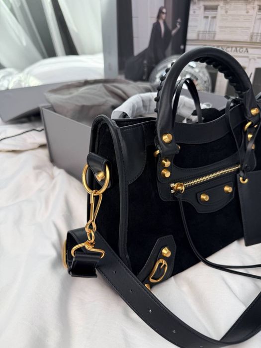 Torebka Balenciaga le city suede black