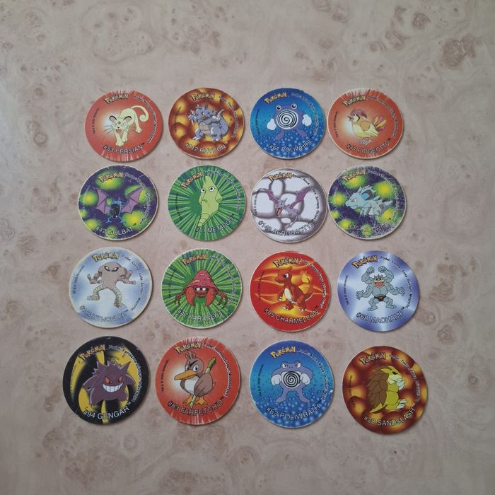 Tazos Pokémon originais Matutano