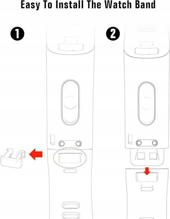 Pasek Silikonowy do Huawei Band 3 / 4 Granatowy NrD197