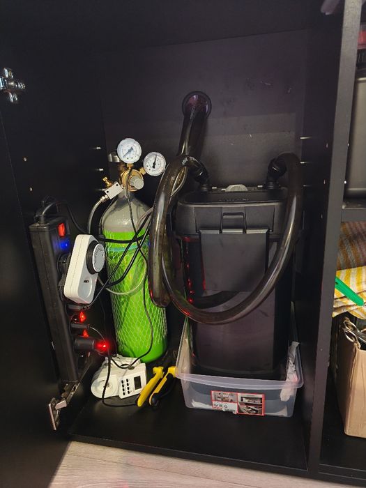 Akwarium 200L OptiWhite + Chihiros + CO2 + Bogate wyposażenie!