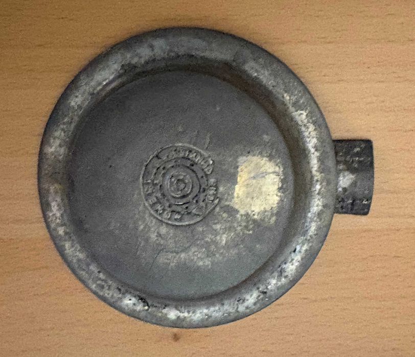 Cigarreira e Cinzeiro em Estanho