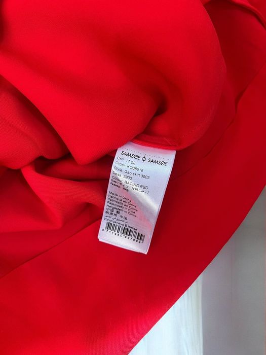 Samsoe Samsoe Gao Skirt roz. XXS czerwona spódnica