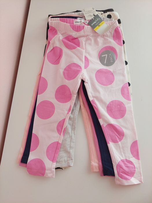 Legginsy 7 sztuk nowe Sinsay 18-24m 86-92cm