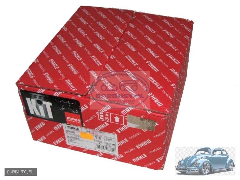 Tłoki i cylindry zestaw 85.5mm 1600ccm MAHLE - części VW Garbus / T1 /