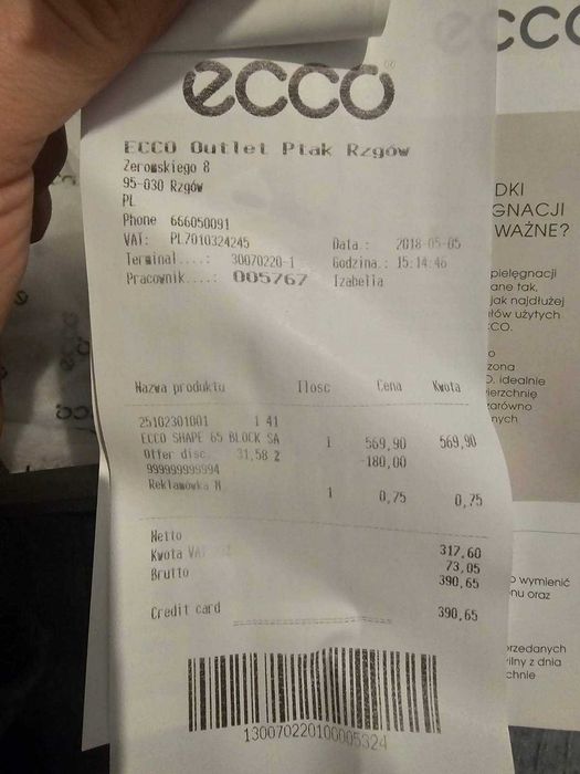 Sandały na obcasie Ecco Shape czarne r. 41