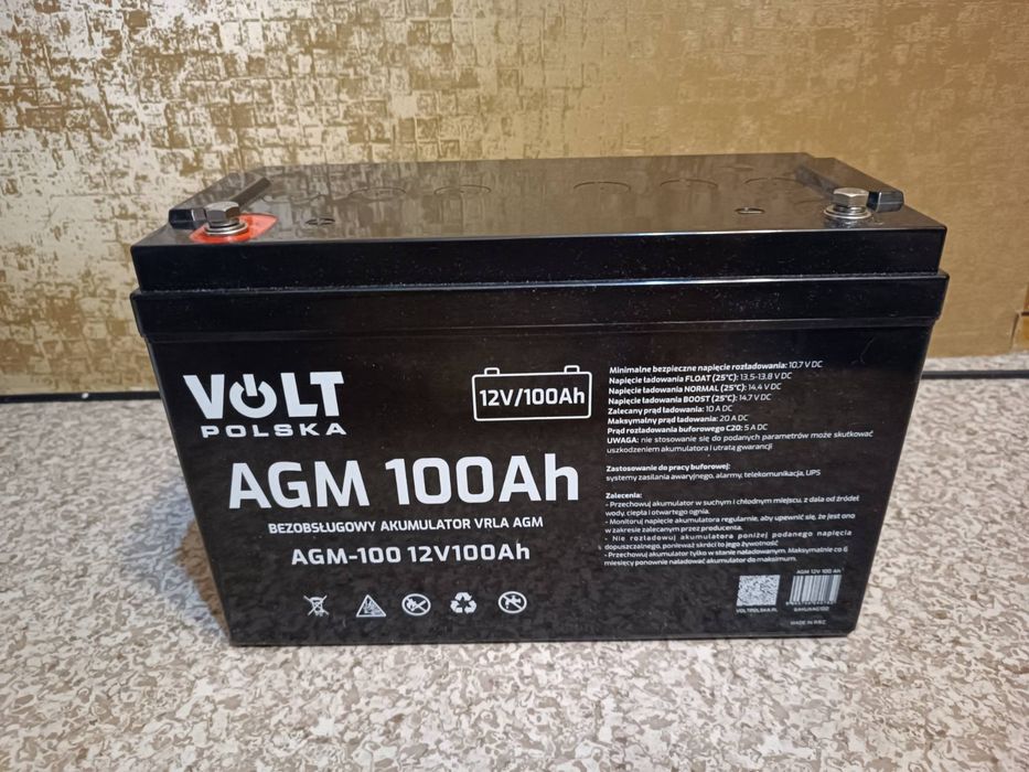Аккумулятор AG M 12в 100АЧ VRLA новый Польша