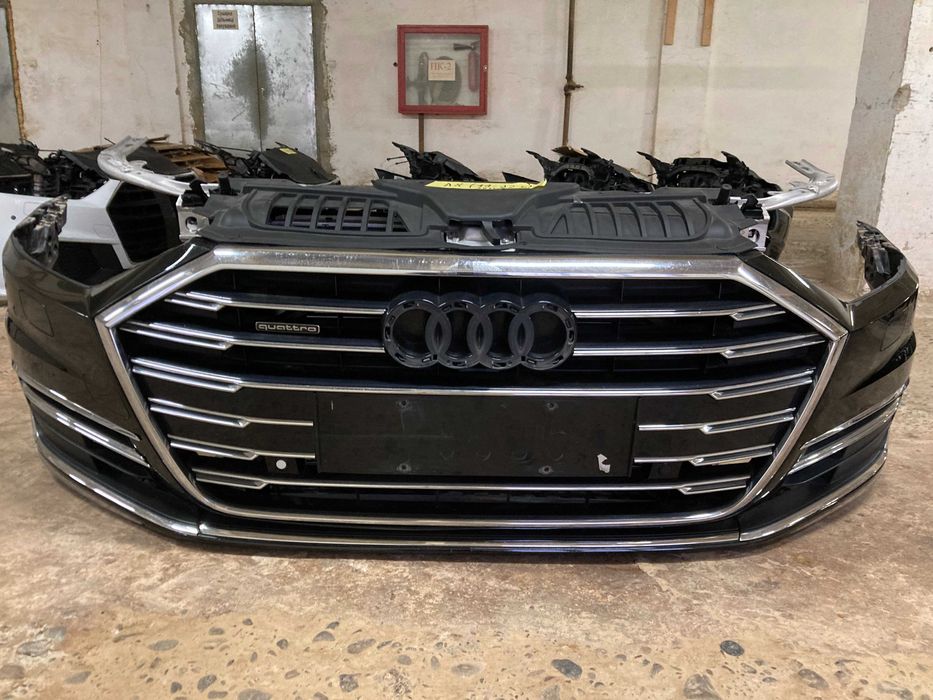 Установочная панель бампер (Морда)в сборе AUDI А8D5 18-22г.S-Line.