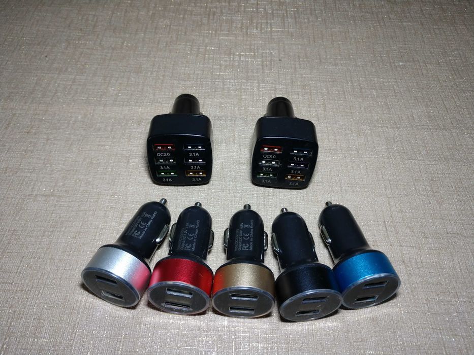 USB зарядки в авто з вольтметром в прикурувач