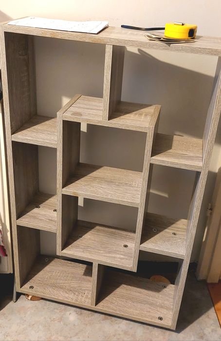 Półka ścienna, szary dąb sonoma, 85x16x52,5 cm