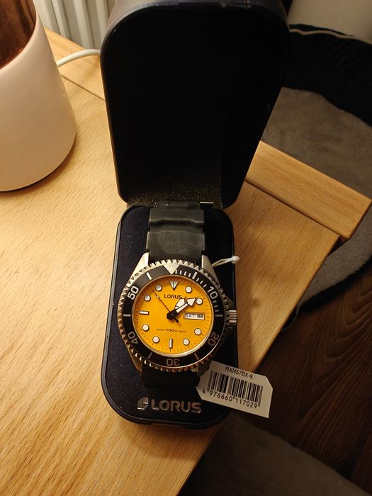 Nowy LORUS rxn57bx-9 pomarańczowy