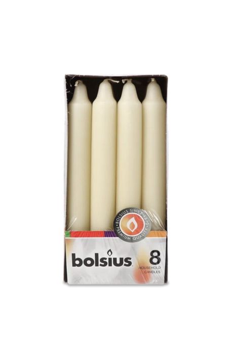 Свічки кремові Bolsius 8 шт