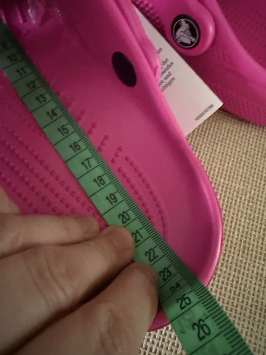 Klapki damskie Crocs Classic r. 36-37 m4/w6 Nowe Różowe modne