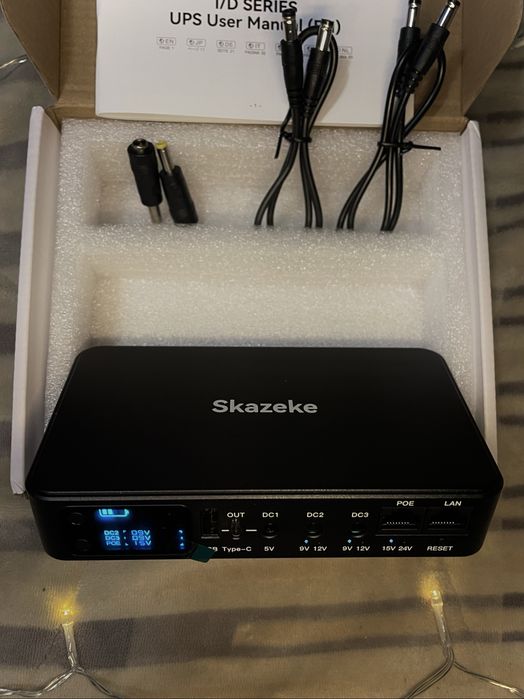 Ups / Дбж / Battery Backup Skazeke — PoE, 24V/12V, Упс для роутера/ONU