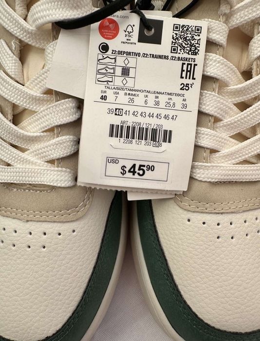 Кросівки Зара 40р