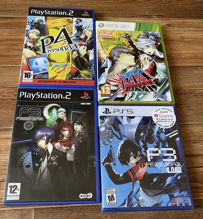 Ігри на різні консолі: Sony PlayStation, Xbox, Nintendo, Sega.