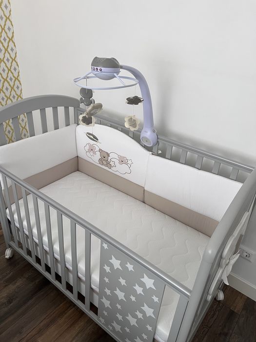 Дитяче ліжечко Azzurra Design Funky Grigio