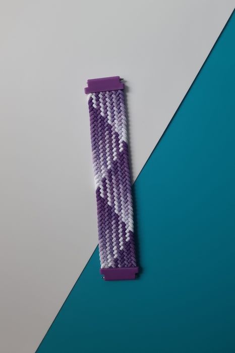 Pasek plecionego materiału 20 mm do zegarka Samsung, Huawei, Amazfit,