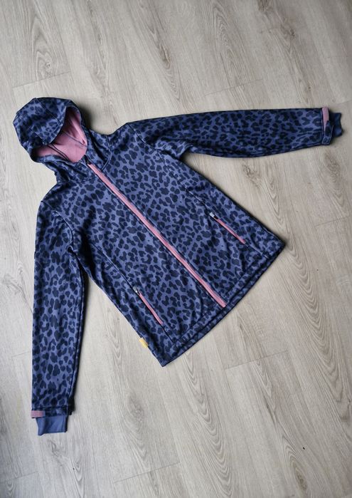 Kurtka dziewczęca softshell panterka r. 158/164